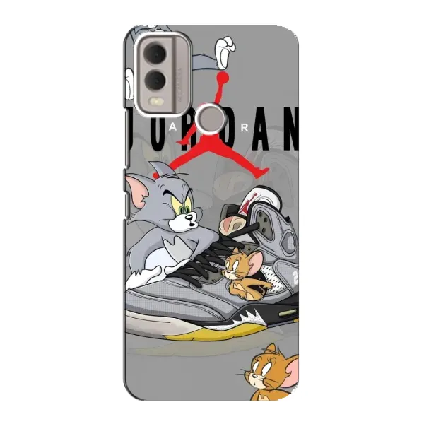 Чехол с рисунком «Air Jordan» для Nokia C22 Чехол с рисунком «Air Jordan» для Nokia C22