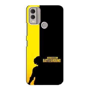 Чехол (TPU) с картинкой "Лого Пабг" на Нокиа С22 (Battlegrounds)