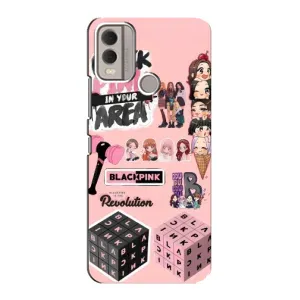 Чехлы с картинкой для Nokia C22 (BLACK PINK коллаж)