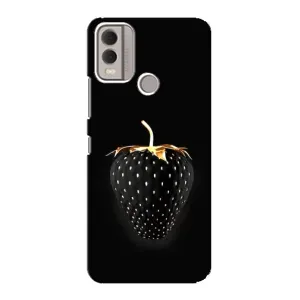 Чохол з зображенням смачної їжі для Nokia C22 (Чорна полуниця)