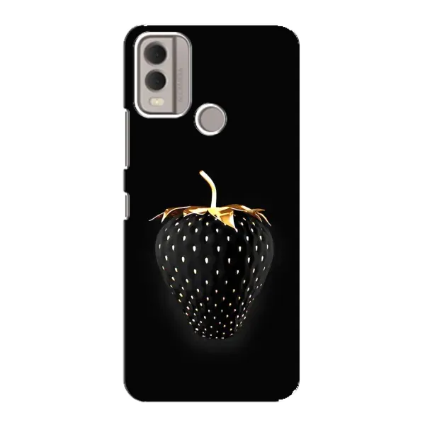 Чехол с рисунком «Чёрная клубника» для Nokia C22 Чехол с рисунком «Чёрная клубника» для Nokia C22