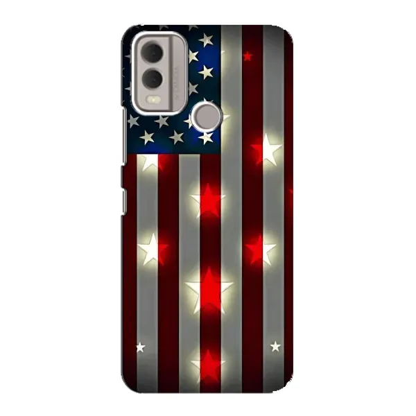 Чехол с рисунком «Флаг США 2» для Nokia C22