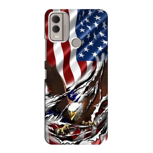 Чехол с рисунком «Флаг USA» для Nokia C22