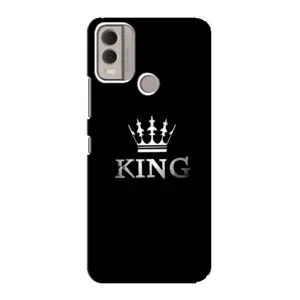 Чехол (Корона на чёрном фоне) для Нокиа С22 (KING)