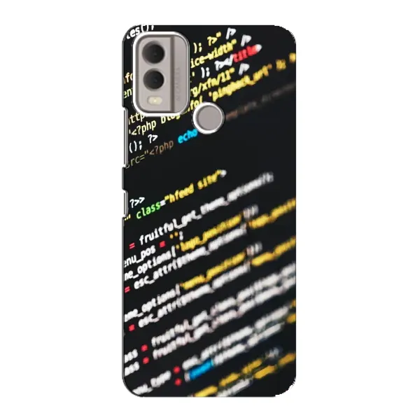 Чехол с рисунком «Код» для Nokia C22