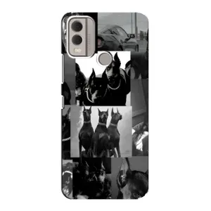 Чехол ДОБЕРМАН для Nokia C22 (Коллаж Доберман)