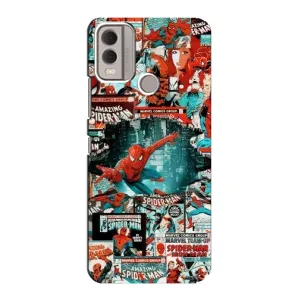 Чехол Супергерой Человека Паука на Nokia C22 (Комиксы Человек Паук)