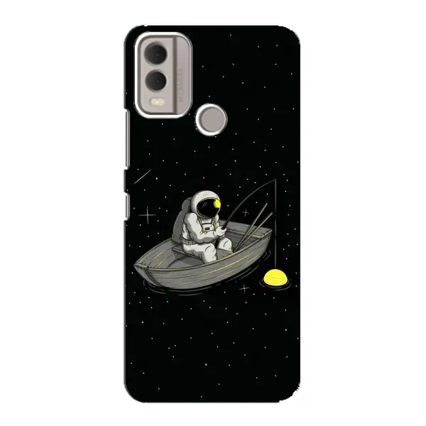 Чехол с рисунком «Космонавт на рыбалке» для Nokia C22 Чехол с рисунком «Космонавт на рыбалке» для Nokia C22