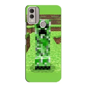 Чехлы для Nokia C22 (Персонажи Майн Крафт) (Крипер 2)