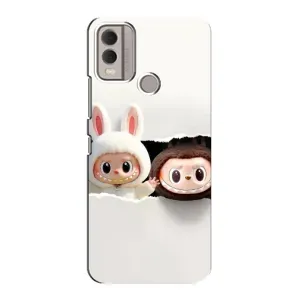 Чохол з принтом Лабубу для Nokia C22 (Фігурки Labubu)