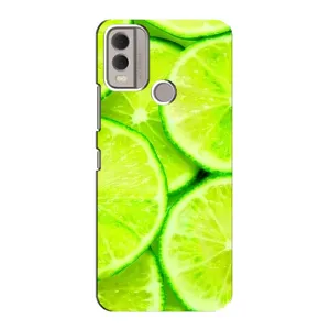 Чохол з зображенням смачної їжі для Nokia C22 (Лайм)