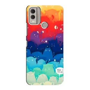 Силиконовый чехол с котиком для Nokia C22 (Mew)