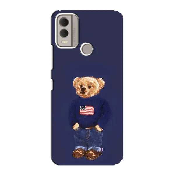 Чехол с рисунком «Мишка USA» для Nokia C22