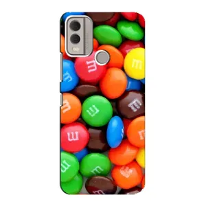 Чохол з зображенням смачної їжі для Nokia C22 (Різнокольорові M&M'S)