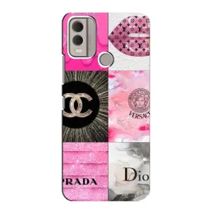 Чехол (Dior, Prada, YSL, Chanel) для Nokia C22 (Модница)
