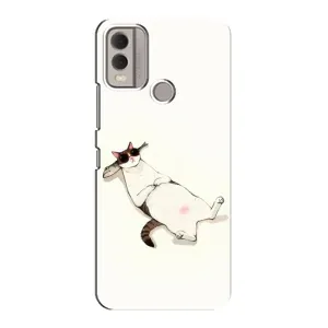 Чехол на тематику: Коты для Nokia C22 (Отдых)