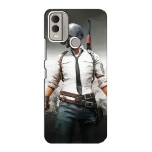 Силиконовый чехол с картинкой "Герой Pubg" на Nokia C22 (Пабг)
