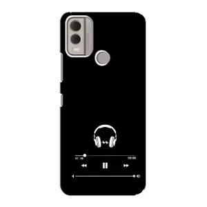 Чохол з картинками на чорному фоні для Nokia C22 (Плеєр)