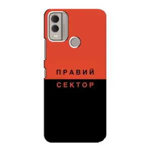 Чехлы УПА (Красно-Чёрный) на Nokia C22 (Правый Серктор)