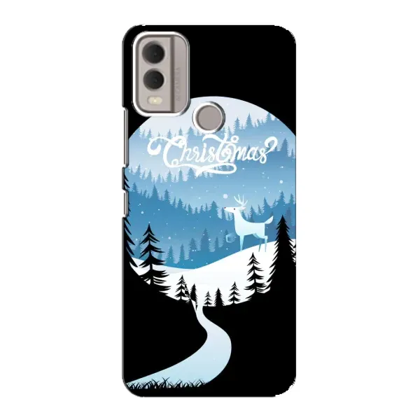 Чехол с рисунком «Рождественский Олень» для Nokia C22 Чехол с рисунком «Рождественский Олень» для Nokia C22