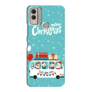 Силиконовый бампер на рождество для Nokia C22 (Рождественское настроение)