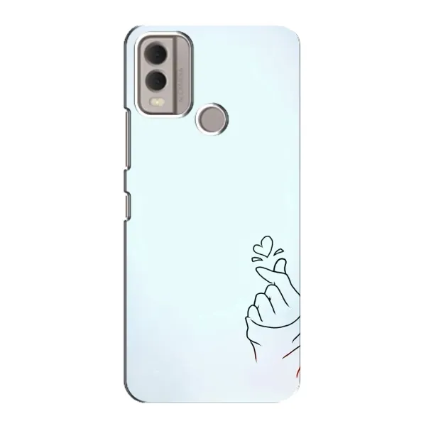 Чехол с рисунком «Сердце на голубом» для Nokia C22 Чехол с рисунком «Сердце на голубом» для Nokia C22