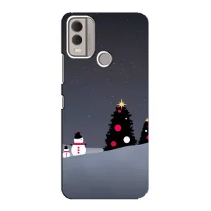 Чехлы на Новый Год Nokia C22 (Снеговички)