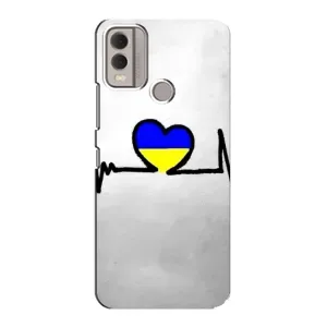 Силіконовий Чохол  на Nokia C22 (Я-Україна) (Українська кардіограма)