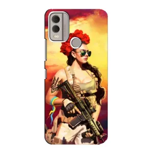 ЗСУ Чохли (TPU) для Nokia C22 (Жінка солдат)