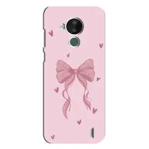 Чехол с рисунком «Бант на розовом» для Nokia C30