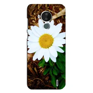 Чехол с ромашками на Nokia C30 (Белая ромашка)