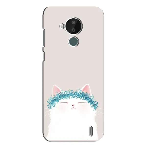 Чехол с рисунком «Белый котик» для Nokia C30 Чехол с рисунком «Белый котик» для Nokia C30