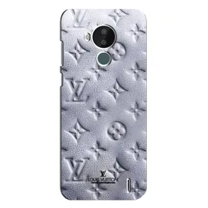 Текстурный Чехол Louis Vuitton для Нокиа С30 (Белый ЛВ)