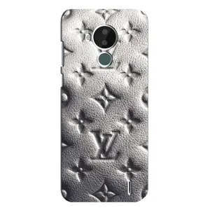 Текстурный Чехол Louis Vuitton для Нокиа С30 (Бежевый ЛВ)
