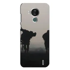 Чехлы на военную тематику для Nokia C30 (Бой солдат)