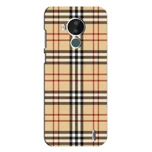 Чехол с рисунком «Burberry стиль» для Nokia C30