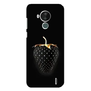 Чехол с изображением вкусной еды для Nokia C30 (Чёрная клубника)