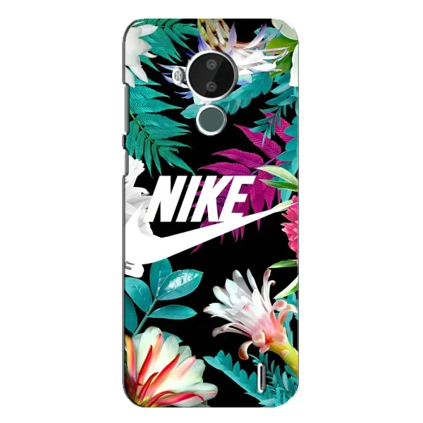 Чехол с рисунком «Цветочный Nike» для Nokia C30 Чехол с рисунком «Цветочный Nike» для Nokia C30