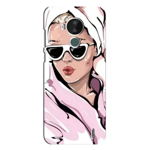 Чохол з картинкою Модні Дівчата Nokia C30 (Дівчина в халаті)