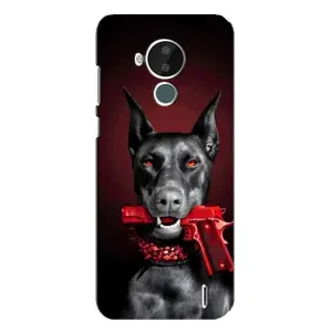 Чехол ДОБЕРМАН для Nokia C30 (Доберман злой)
