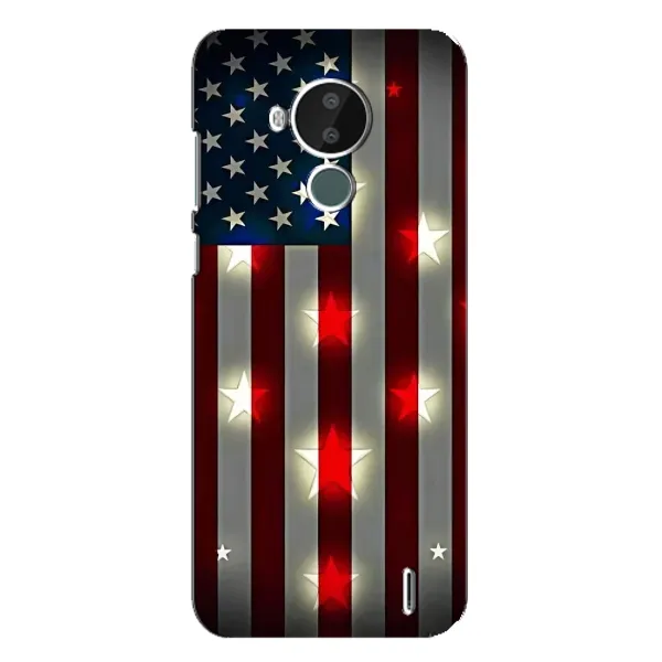 Чехол с рисунком «Флаг США 2» для Nokia C30 Чехол с рисунком «Флаг США 2» для Nokia C30