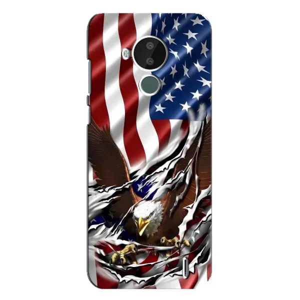 Чехол с рисунком «Флаг USA» для Nokia C30 Чехол с рисунком «Флаг USA» для Nokia C30