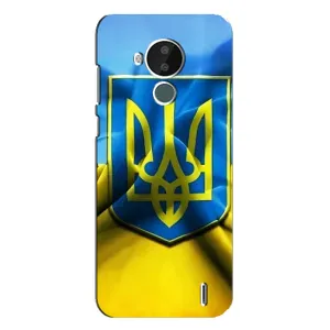 Чехол с картинкой (Патриотический ГЕРБ) на Nokia C30 (Герб и Флаг Украины)