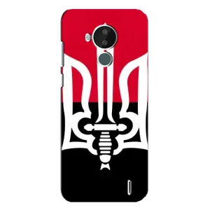Чехлы УПА (Красно-Чёрный) на Nokia C30 (Герб Украины)