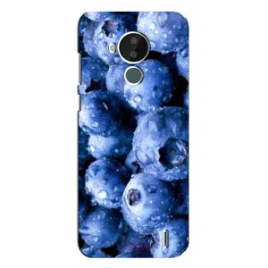 Чехол с изображением вкусной еды для Nokia C30 (Голубика)