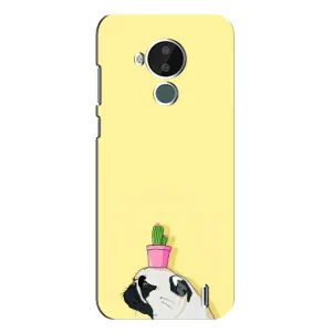 Бампер для Nokia C30 с картинкой "Песики" (Кактус на голове)