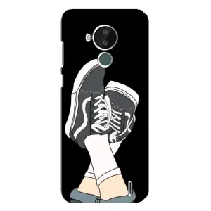 Чехол с Прикольным принтом на Nokia C30 (Кеды)