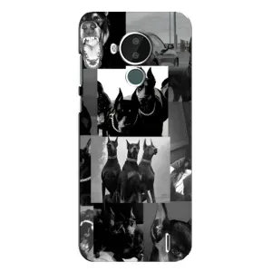 Чехол ДОБЕРМАН для Nokia C30 (Коллаж Доберман)