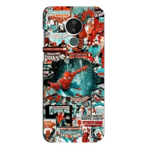 Чехол Супергерой Человека Паука на Nokia C30 (Комиксы Человек Паук)