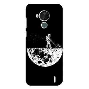 Силиконовый Чехол с принтом "Космонавты" на Nokia C30 (Космонавт)